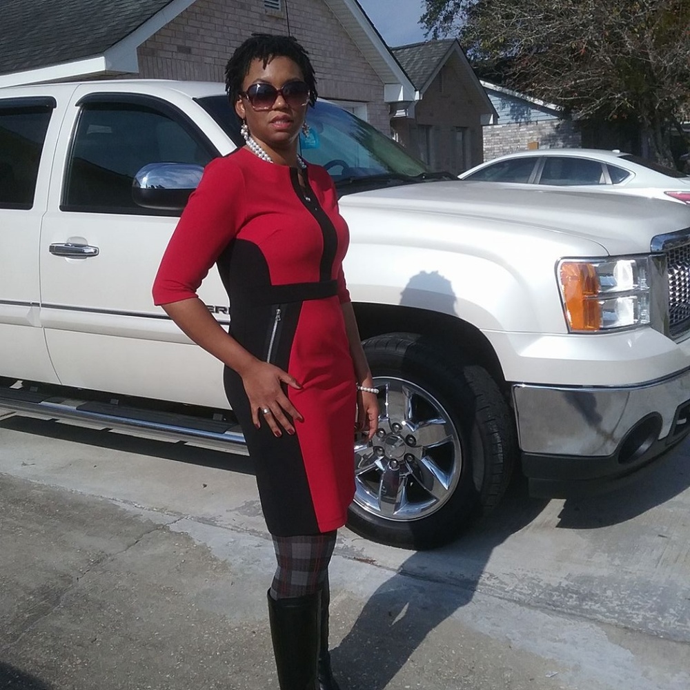Black and Red Dress